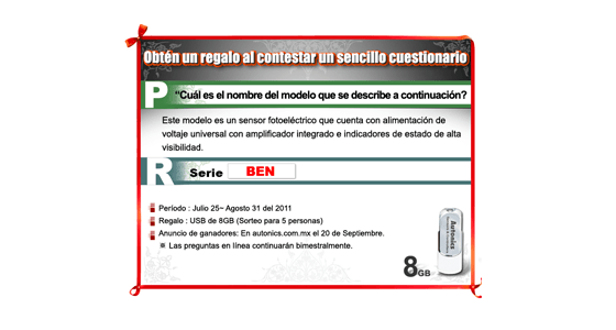 [Anuncio de los ganadores] Pregunta en línea de Autonics (Julio 25 - Agosto 31)